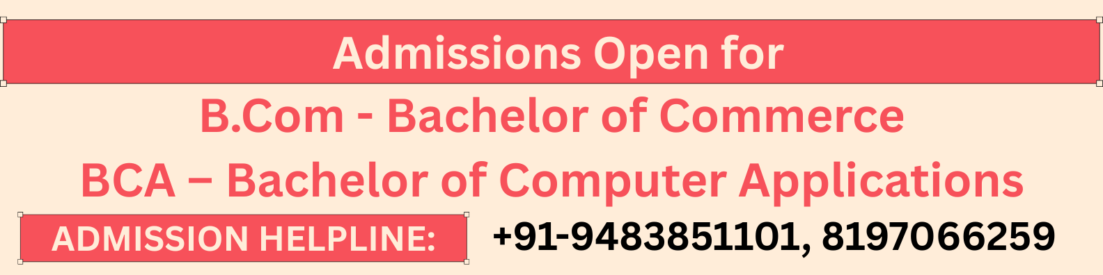 Front sheet admission